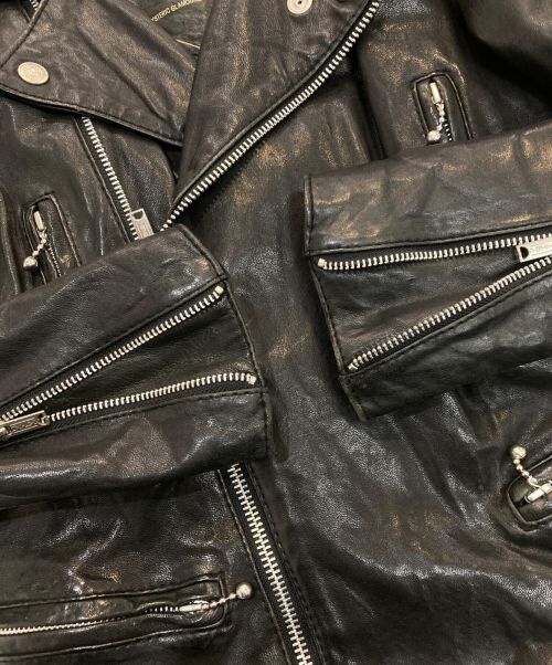 Hysteric Glamour（ヒステリックグラマー）Hysteric Glamour (ヒステリックグラマー) ダブルライダースジャケット　2LB-7050 ブラック サイズ:Freeの古着・服飾アイテム
