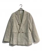 IENA LA BOUCLEイエナ ラ ブークル）の古着「ウールマット ダブルボタンジャケット　21010914149010」｜ベージュ