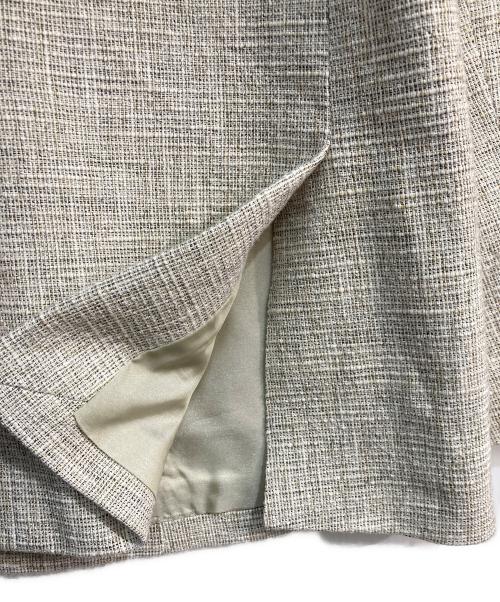 IENA LA BOUCLE（イエナ ラ ブークル）IENA LA BOUCLE (イエナ ラ ブークル) ウールマット ダブルボタンジャケット　21010914149010 ベージュ サイズ:38の古着・服飾アイテム