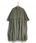 Veritecoeur（ヴェリテクール）の古着「ボックスタックワンピース　VC-1694」｜カーキ