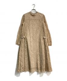 CELFORD（セルフォード）の古着「レースワンピース　CWF0184069」｜ベージュ