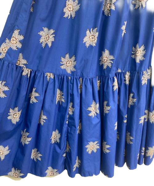 Spick and Span（スピック＆スパン）Spick and Span (スピックアンドスパン) LIBERTYティアードギャザースカート　24060200201010 ブルー サイズ:36の古着・服飾アイテム