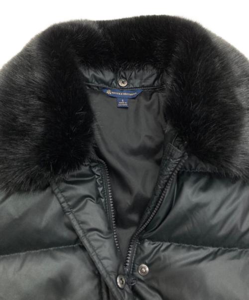 BROOKS BROTHERS（ブルックスブラザーズ）BROOKS BROTHERS (ブルックスブラザーズ) ファー付きダウンコート　100185413 ブラック サイズ:Sの古着・服飾アイテム