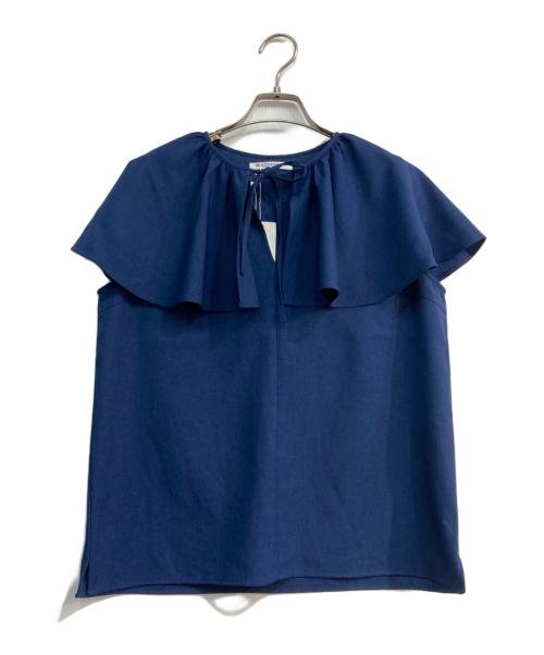 BEAUTY&YOUTH（ビューティーアンドユース）BEAUTY&YOUTH (ビューティーアンドユース) フリルカラーブラウス　1621-699-1742 ネイビー サイズ:S 未使用品の古着・服飾アイテム