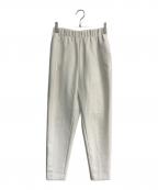 ENFOLDエンフォルド）の古着「ダブルクロス Relax TROUSERS」｜ホワイト