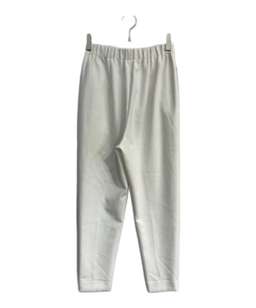 ENFOLD（エンフォルド）ENFOLD (エンフォルド) ダブルクロス Relax TROUSERS ホワイト サイズ:Sの古着・服飾アイテム