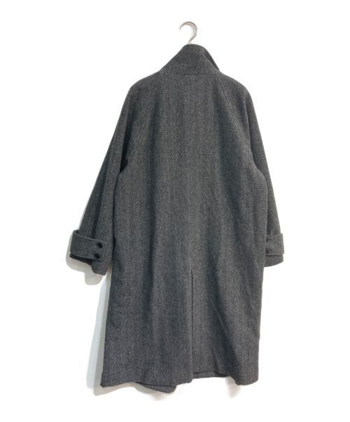 JOURNAL STANDARD relume（ジャーナルスタンダード レリューム）JOURNAL STANDARD relume (ジャーナルスタンダード レリューム) 尾州ウールスーパー100スタンドロングコート  24AW　24020462709040 グレー サイズ:38 未使用品の古着・服飾アイテム