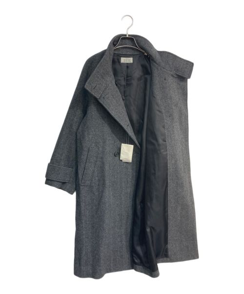 JOURNAL STANDARD relume（ジャーナルスタンダード レリューム）JOURNAL STANDARD relume (ジャーナルスタンダード レリューム) 尾州ウールスーパー100スタンドロングコート  24AW　24020462709040 グレー サイズ:38 未使用品の古着・服飾アイテム