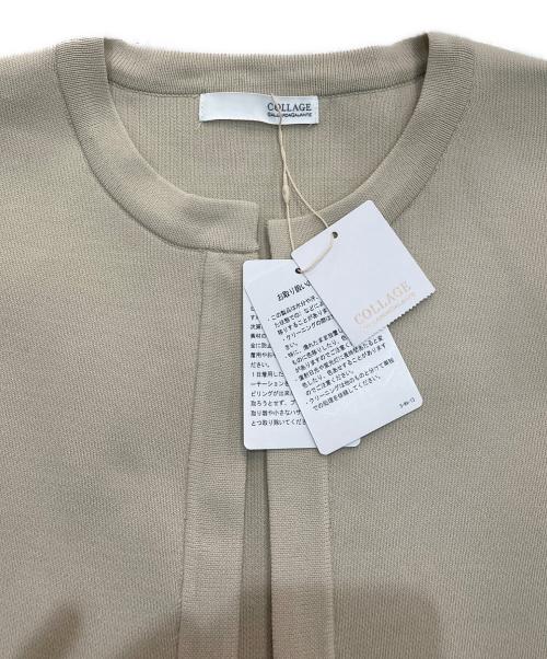 COLLAGE GALLARDAGALANTE（コラージュ ガリャルダガランテ）COLLAGE GALLARDAGALANTE (コラージュ ガリャルダガランテ) エアリーニットコーディガン　CLZ1032108A0005 アイボリー サイズ:Freeの古着・服飾アイテム