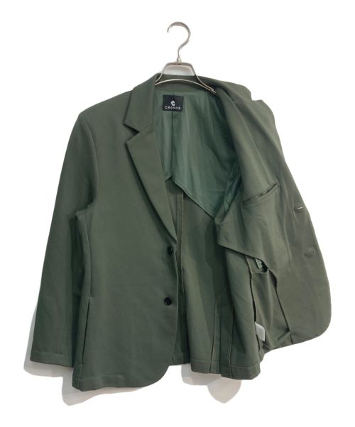 CRONOS BLACK（クロノスブラック）CRONOS BLACK (クロノスブラック) STRETCH JACKET　CR-NJ-0013 グリーン サイズ:Mの古着・服飾アイテム