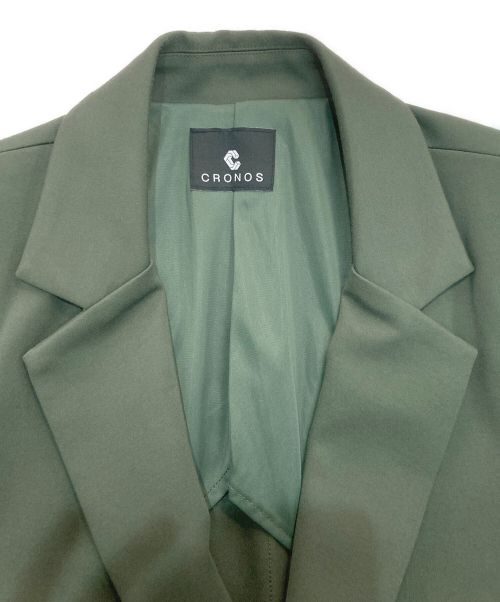 CRONOS BLACK（クロノスブラック）CRONOS BLACK (クロノスブラック) STRETCH JACKET　CR-NJ-0013 グリーン サイズ:Mの古着・服飾アイテム