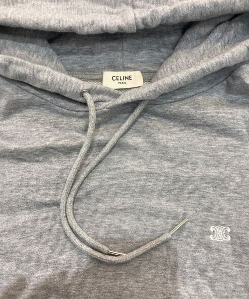 CELINE（セリーヌ）CELINE (セリーヌ) トリオンフ フーディ　2Y377450I グレー サイズ:Sの古着・服飾アイテム