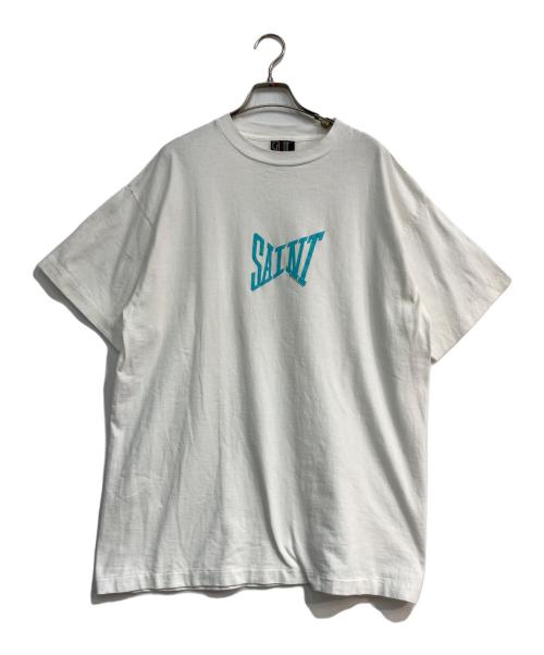 SAINT MICHAEL（セントマイケル）SAINT MICHAEL (セントマイケル) SS TEE RIBON SAINT　SM-YS8-0000-012 ホワイト サイズ:Lの古着・服飾アイテム