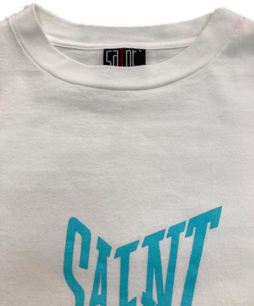 SAINT MICHAEL（セントマイケル）SAINT MICHAEL (セントマイケル) SS TEE RIBON SAINT　SM-YS8-0000-012 ホワイト サイズ:Lの古着・服飾アイテム