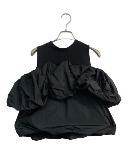 emmi（エミ）emmi (エミ) eco 2wayギャザードッキングブラウス ブラック サイズ:1の古着・服飾アイテム