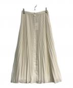 theoryセオリー）の古着「プリーツ シフォン スカート　01-0307304-150-700」｜アイボリー