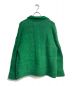 NO ID. (ノーアイディー) シャギーニットダブルライダースJKT　851010-301K グリーン サイズ:ONE：5000円