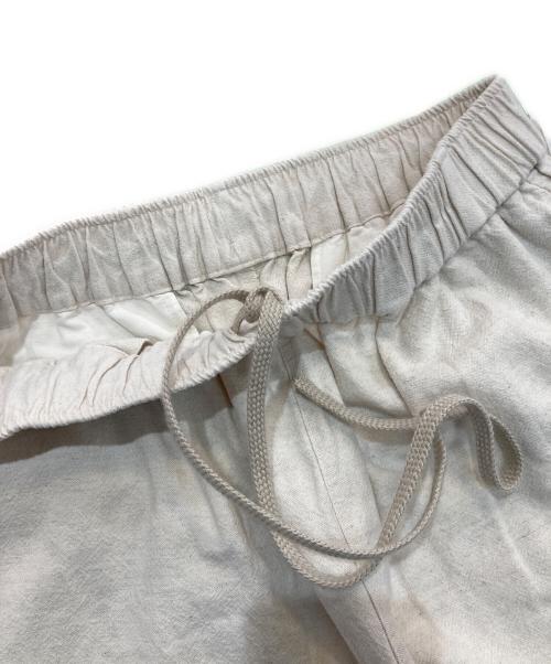 オローネ（オローネ）オローネ (オローネ) コットンリネンイージーパンツ　portom24005 ベージュ サイズ:Freeの古着・服飾アイテム