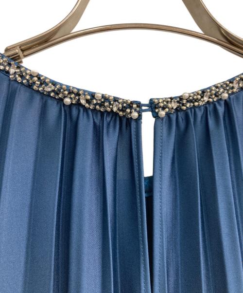 23区 applaudir（23区アプロディール）23区 applaudir (23区アプロディール) ノースリーブワンピース　OPWOKA0715 ブルー サイズ:38の古着・服飾アイテム