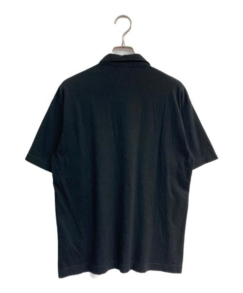 COMME des GARCONS HOMME（コムデギャルソン オム）COMME des GARCONS HOMME (コムデギャルソン オム) ハーフジップロゴシャツ　 AD2004　HO-T021 ブラック サイズ:Mの古着・服飾アイテム