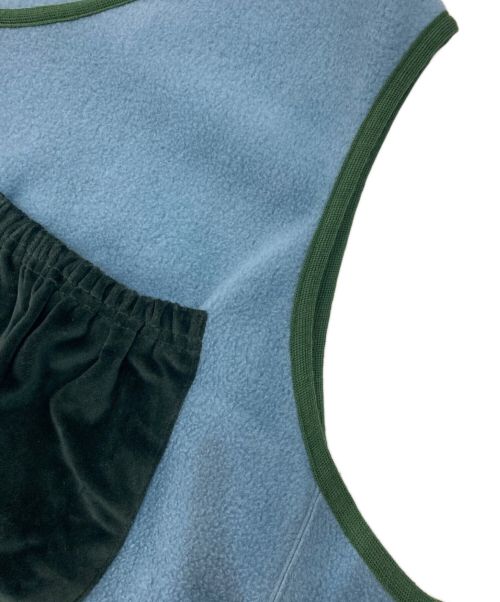 refomed（リフォメッド）refomed (リフォメッド) フリースベスト　FLEECE BIBS　RECU-007 ブルー サイズ:3の古着・服飾アイテム