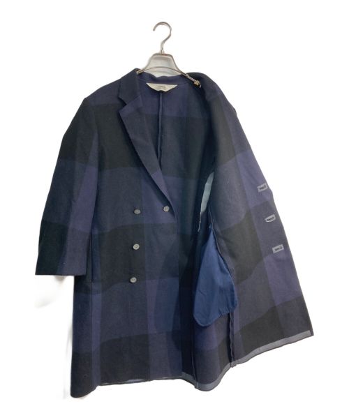 SUNSEA（サンシー）SUNSEA (サンシー) Cut Off Melton Coat　13AW　　SNS-13A36 ネイビー サイズ:II3の古着・服飾アイテム