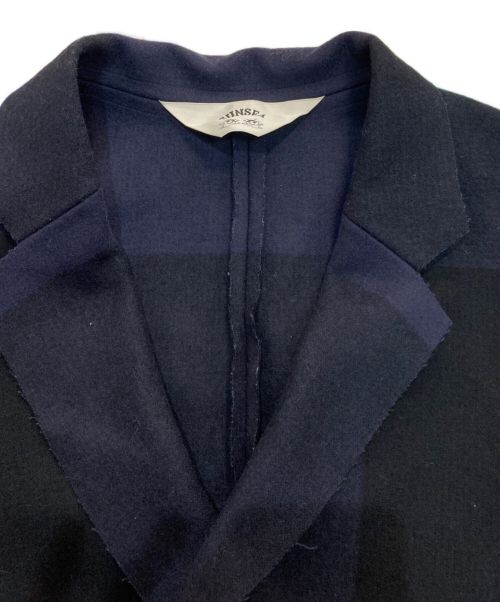 SUNSEA（サンシー）SUNSEA (サンシー) Cut Off Melton Coat　13AW　　SNS-13A36 ネイビー サイズ:II3の古着・服飾アイテム