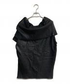 LOEWEロエベ）の古着「アシンメトリーニット」｜ブラック