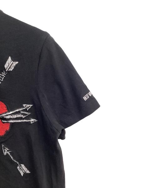 RED VALENTINO（レッドヴァレンティノ）RED VALENTINO (レッドヴァレンティノ) Tシャツ　SR3MG02A4F0 ブラック サイズ:Sの古着・服飾アイテム