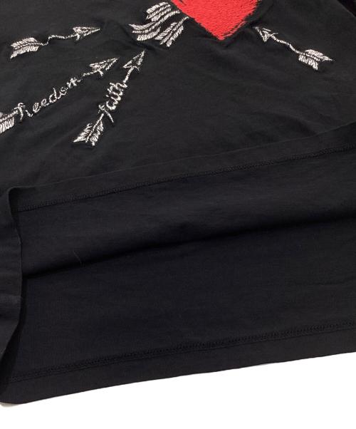 RED VALENTINO（レッドヴァレンティノ）RED VALENTINO (レッドヴァレンティノ) Tシャツ　SR3MG02A4F0 ブラック サイズ:Sの古着・服飾アイテム