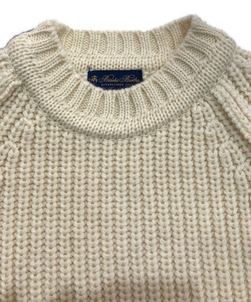 BROOKS BROTHERS（ブルックスブラザーズ）BROOKS BROTHERS (ブルックスブラザーズ) ブリティッシュウールラグランスリーブクルーネックセーター　100189928 ベージュ サイズ:Mの古着・服飾アイテム