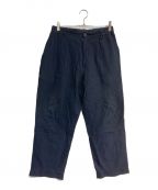 la favolaラ ファーヴォラ）の古着「LINEN EAZY PANTS　	23SS　P18-23102」｜ネイビー