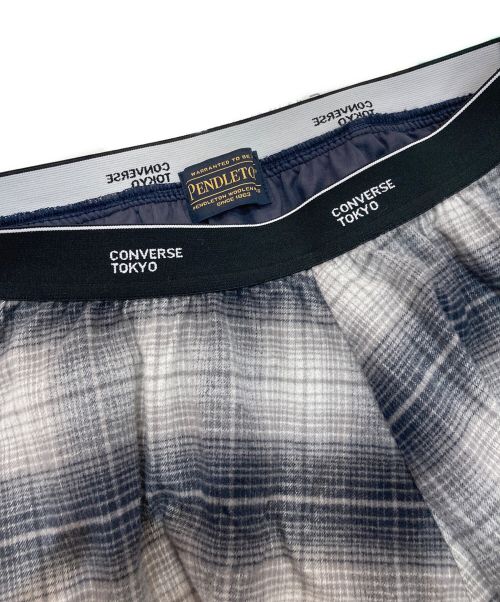 PENDLETON（ペンドルトン）PENDLETON (ペンドルトン) CONVERSE TOKYO (コンバーストウキョウ) STAR★ CUT FLANNEL CHECKED SKIRT　A2849FS430 グレー サイズ:Freeの古着・服飾アイテム