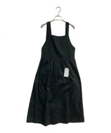 SHIPS any（シップスエニィ）の古着「チノ フレア ジャンパー スカート　724-94-0018」｜ブラック