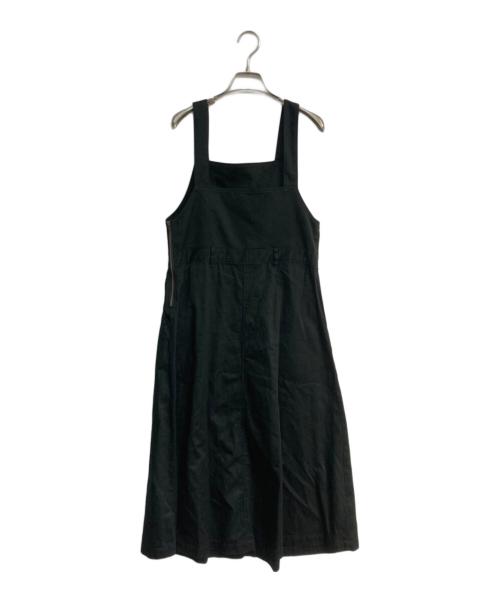 SHIPS any（シップスエニィ）SHIPS any (シップスエニィ) チノ フレア ジャンパー スカート　724-94-0018 ブラック サイズ:Freeの古着・服飾アイテム