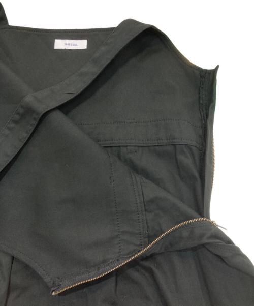 SHIPS any（シップスエニィ）SHIPS any (シップスエニィ) チノ フレア ジャンパー スカート　724-94-0018 ブラック サイズ:Freeの古着・服飾アイテム