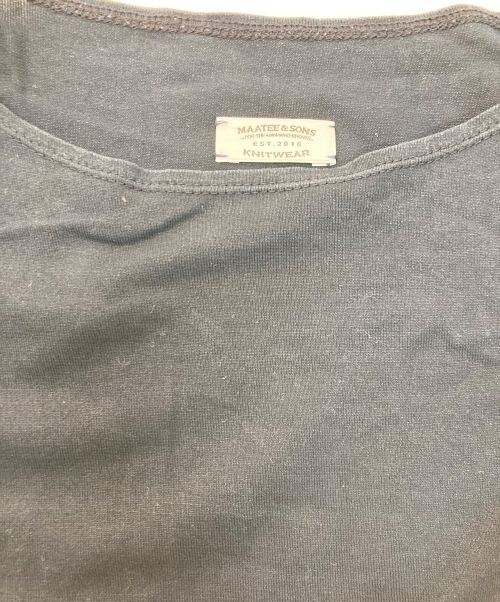 MAATEE&SONS（マーティーアンドサンズ）MAATEE&SONS (マーティーアンドサンズ) 和紙 BOAT LONG SLEEVE ネイビー サイズ:3の古着・服飾アイテム