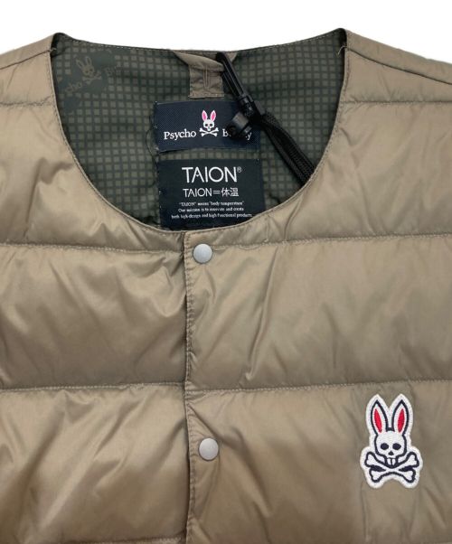 Psycho Bunny（サイコ バニー）Psycho Bunny (サイコ バニー) TAION (タイオン) インナーダウンジャケット　221116 ベージュ サイズ:Sの古着・服飾アイテム