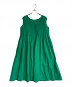 house of lotusハウスオブロータス）の古着「ピンタックワンピース」｜グリーン