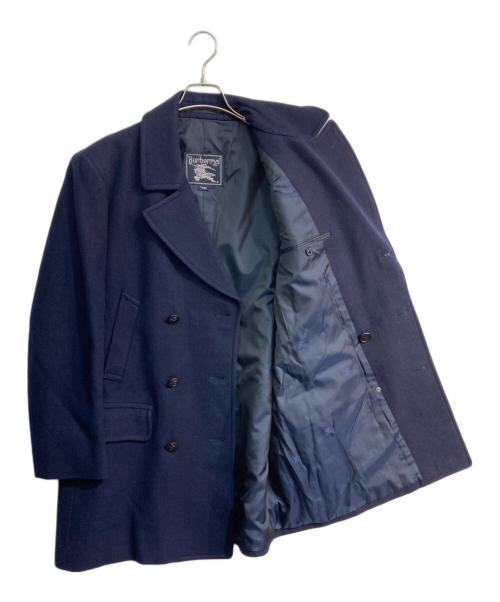 Burberry's（バーバリー）Burberry's (バーバリーズ) Pコート ネイビー サイズ:LARGEの古着・服飾アイテム