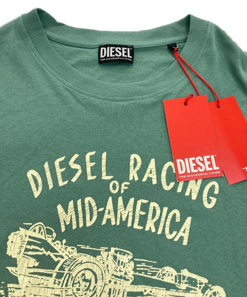 DIESEL（ディーゼル）DIESEL (ディーゼル) Tシャツ グリーン サイズ:L 未使用品の古着・服飾アイテム