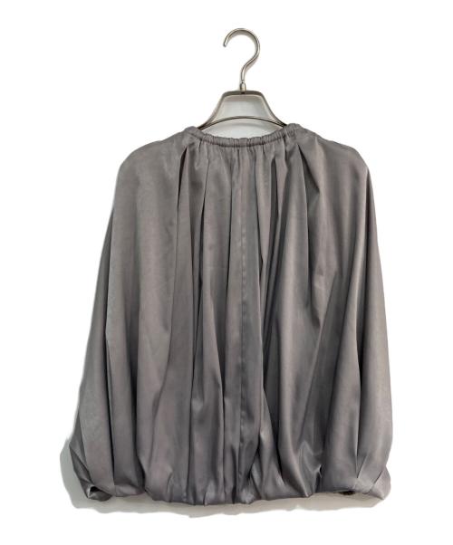 L'AUBE BLANC（ローブ ブラン）L'AUBE BLANC (ローブブラン) Balloon cape Blouse　24SP-12 グレー サイズ:Freeの古着・服飾アイテム