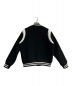MINEDENIM (マインデニム) Wool Melton & Leather Studium Jamper　 23AW 　2310-9004-97-022 ブラック×ホワイト サイズ:2：33000円