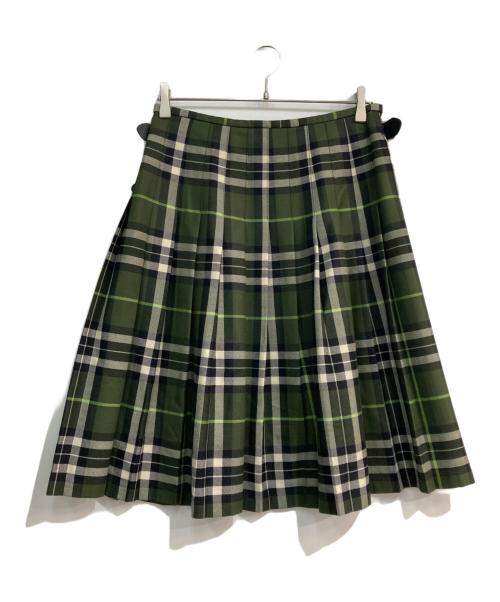 O'NEIL OF DUBLIN（オニールオブダブリン）O'NEIL OF DUBLIN (オニールオブダブリン) チェック巻きスカート グリーン×ブラック サイズ:US 8の古着・服飾アイテム