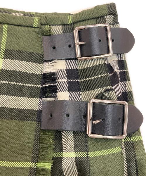 O'NEIL OF DUBLIN（オニールオブダブリン）O'NEIL OF DUBLIN (オニールオブダブリン) チェック巻きスカート グリーン×ブラック サイズ:US 8の古着・服飾アイテム