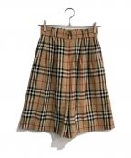 Burberry'sバーバリー）の古着「ノバチェックハーフパンツ」｜ブラウン