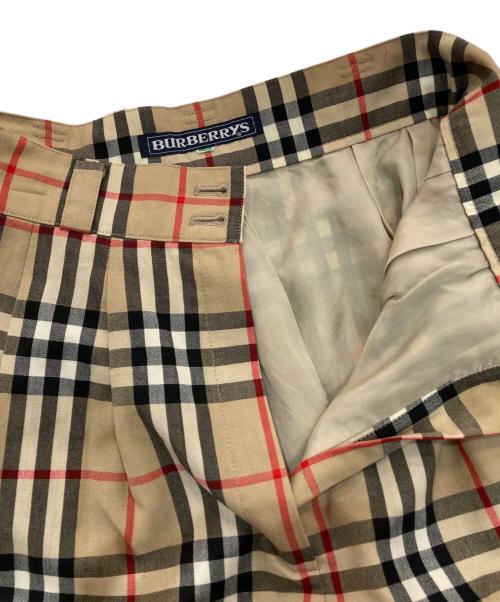 Burberry's（バーバリー）Burberry's (バーバリーズ) ノバチェックハーフパンツ ブラウン サイズ:9ARの古着・服飾アイテム