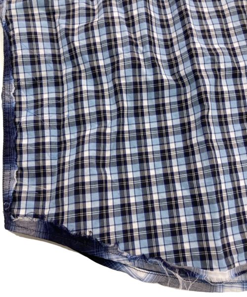 GIVENCHY（ジバンシィ）GIVENCHY (ジバンシィ) チェックシャツ 17S6008400 ネイビー×ホワイト サイズ:41の古着・服飾アイテム