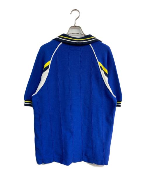 RICE NINE TEN（ライスナインテン）RICE NINE TEN (ライスナインテン) Knitting Game Shirt ブルー サイズ:2の古着・服飾アイテム