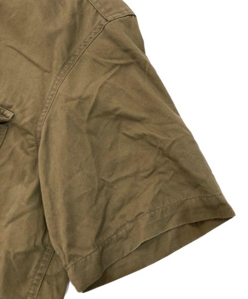 stussy（ステューシー）stussy (ステューシー) 半袖シャツ　OLD STUSSY 紺タグ オリーブ サイズ:Lの古着・服飾アイテム